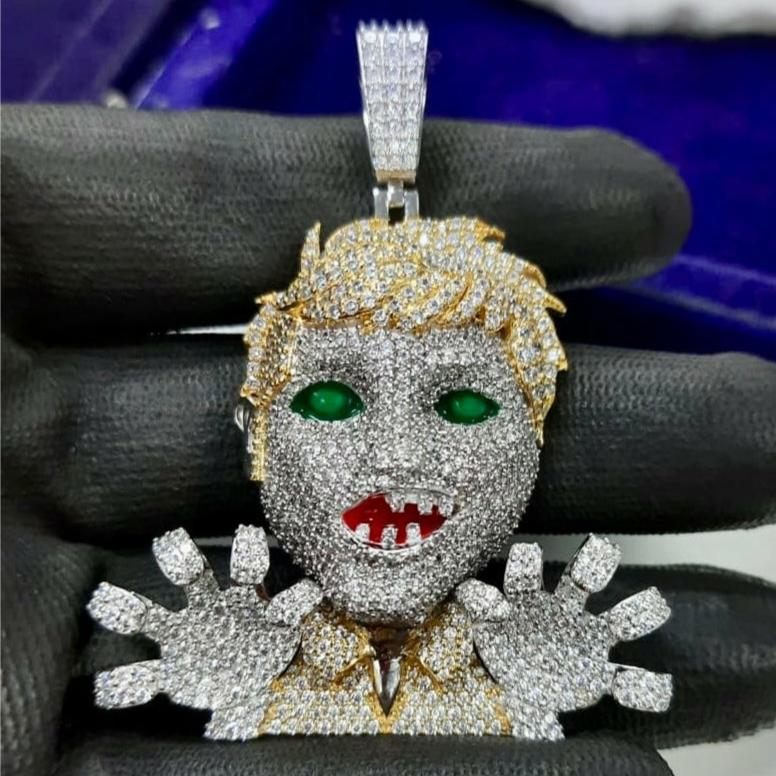 ENAMEL ZOMBIE PENDANT